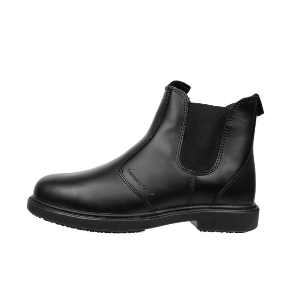 Genuine Grip Pull On Work Boots Soft Toe Black