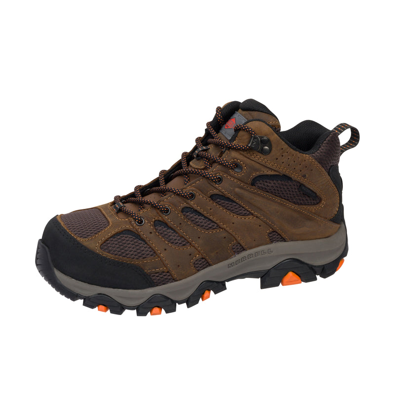 Load image into Gallery viewer, Merrell Work Moab Vertex Mid Carbon Fiber Toe Left Angle View
