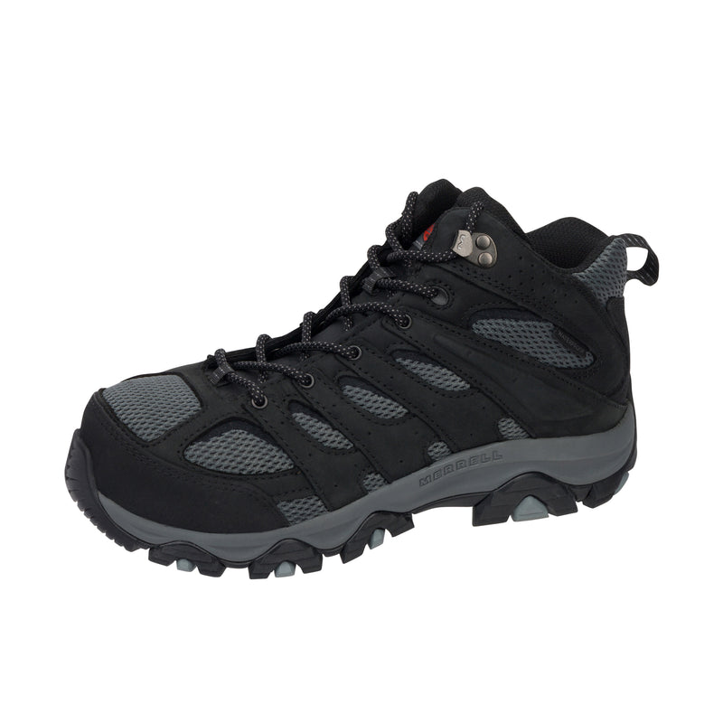 Load image into Gallery viewer, Merrell Work Moab Vertex Mid Carbon Fiber Toe Left Angle View
