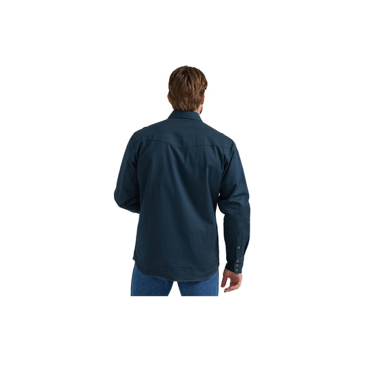 Wrangler Flannel Lined Workshirt Back View