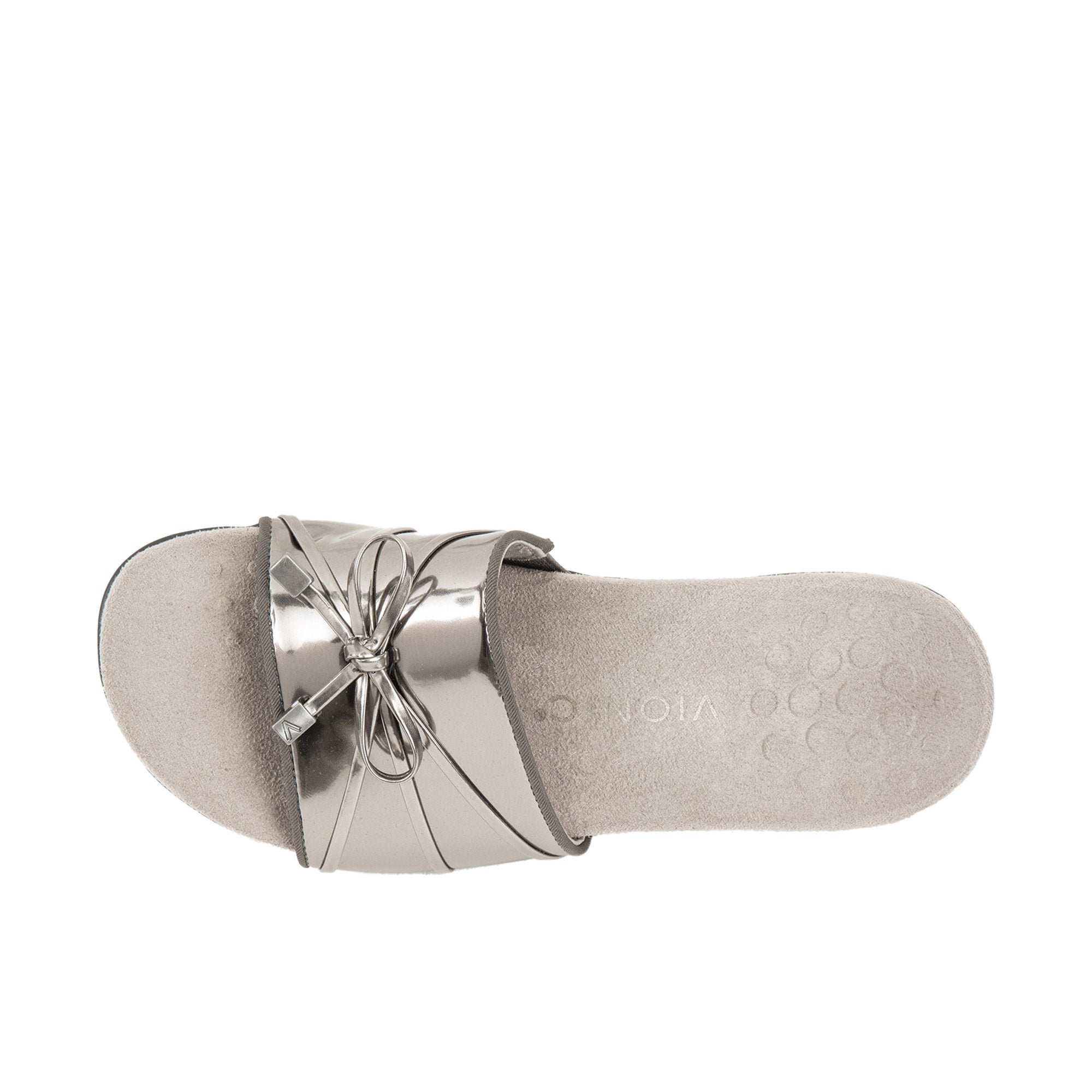 Vionic Womens Bella Slide Pewter Shoeteria