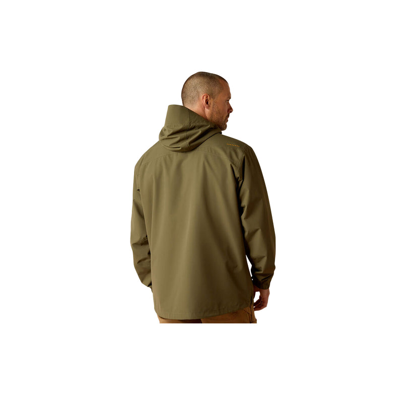 Load image into Gallery viewer, Ariat Rebar Stormshell Logo Waterproof Jacket Back View
