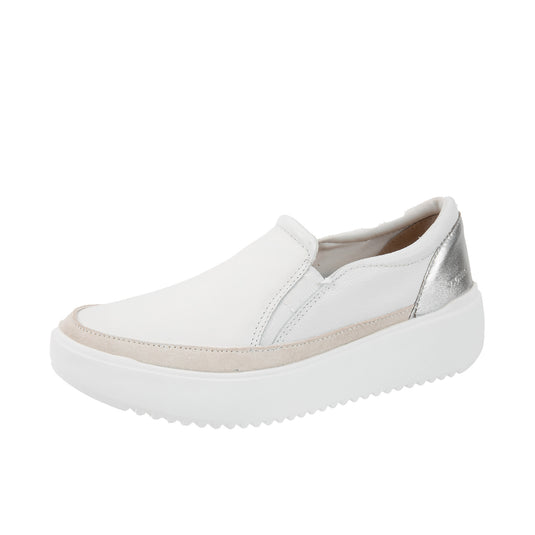 Vionic Womens Kearny Platform Slip On Sneaker White