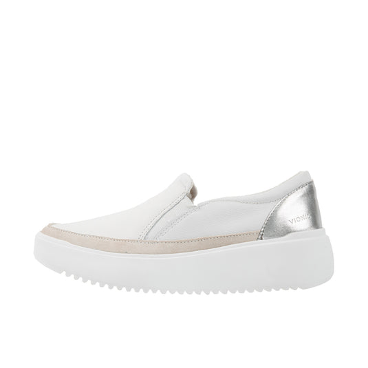 Vionic Womens Kearny Platform Slip On Sneaker White