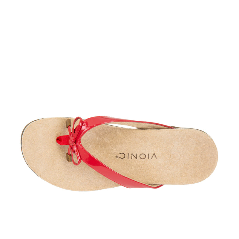 Load image into Gallery viewer, Vionic Womens Bella Toe Post Sandal Red
