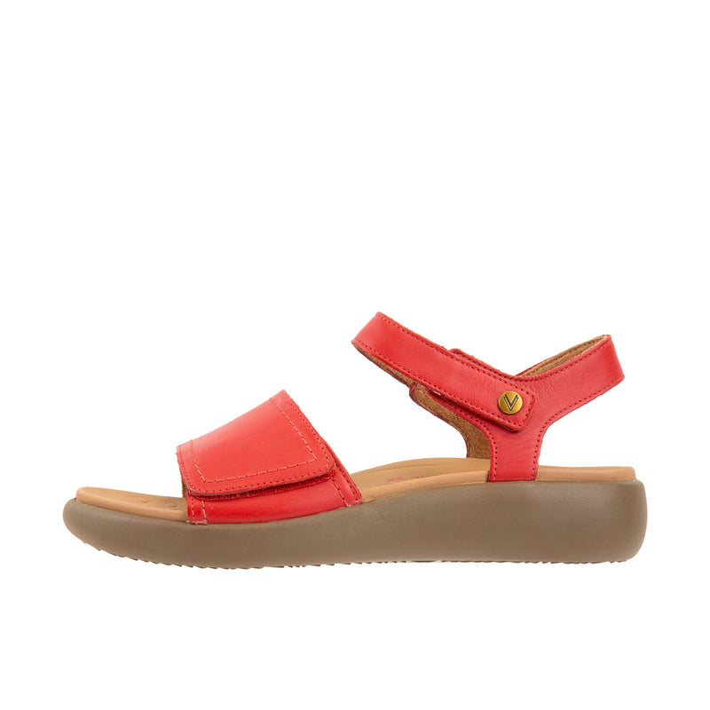 Load image into Gallery viewer, Vionic Womens Awaken Recovery Sandal Red
