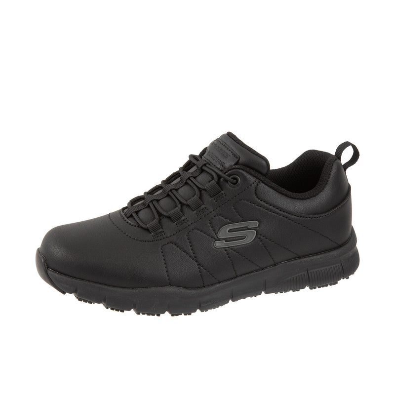 Load image into Gallery viewer, Skechers Womens Nampa - Beja Soft Toe Black
