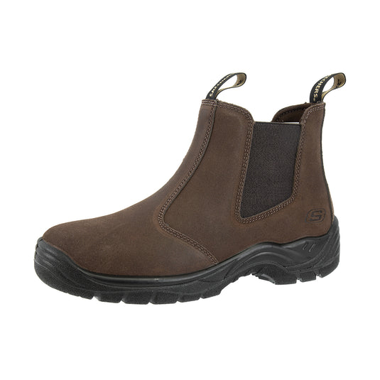 Skechers Tapter Steel Toe Left Angle View