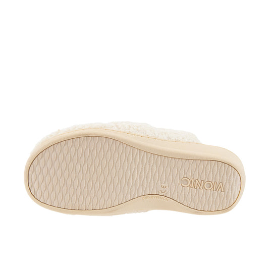 Vionic Womens Gemma II Mule Slippers Cream