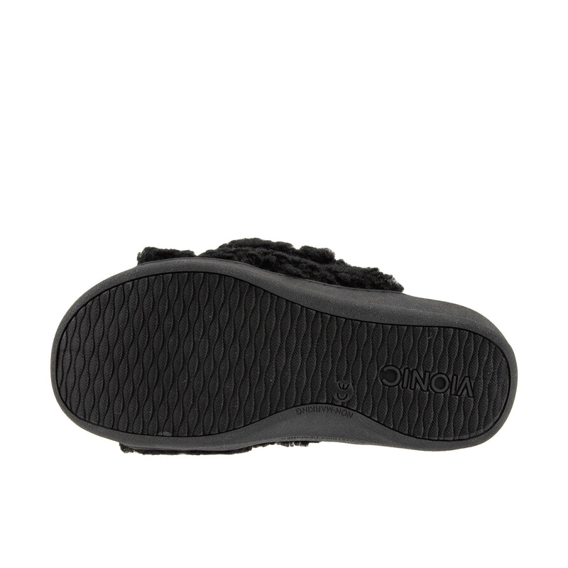 Load image into Gallery viewer, Vionic Womens Relax II Slippers Black Shearling
