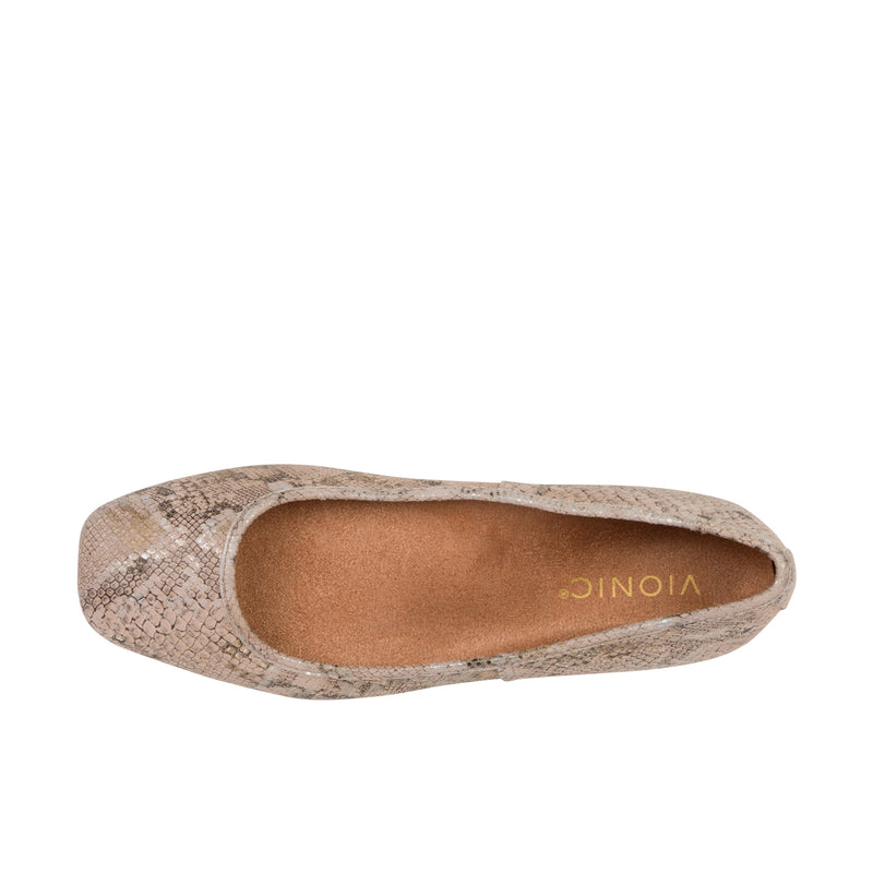 Load image into Gallery viewer, Vionic Womens Orinda Square Toe Ballet Flat Rose
