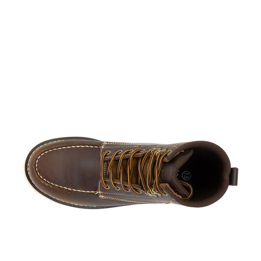 Ad Tec 6 Inch Wedge Boot Composite Toe Dark Brown