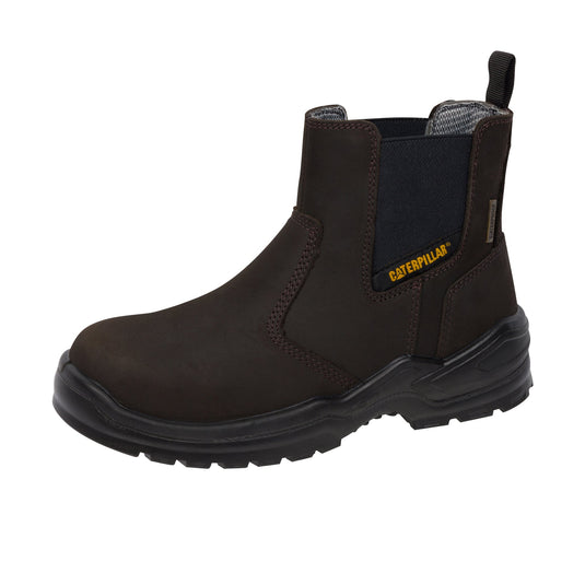 Caterpillar Stiver Chelsea Steel Toe Left Angle View