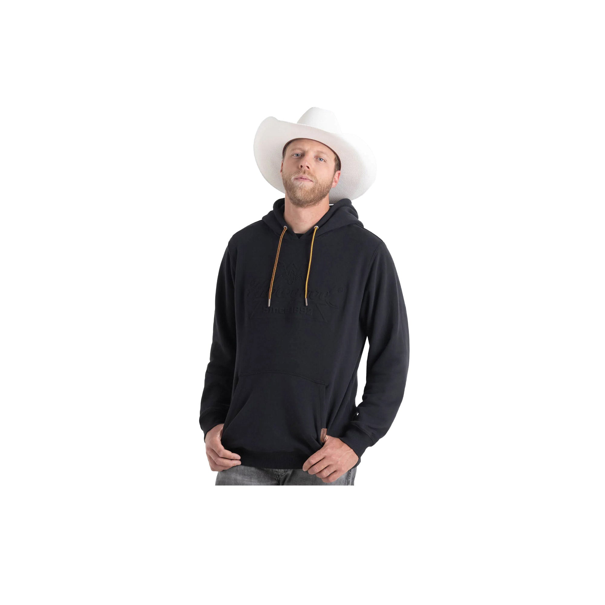 Thorogood HeavyWeight Brushed Embossed Logo Hoodie Black