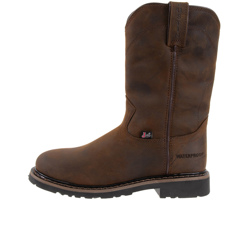 Load image into Gallery viewer, Justin Drywall 10 Inch Soft Toe Left Profile
