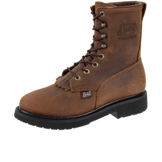 Justin Livestock 8 Inch Soft Toe Left Angle View