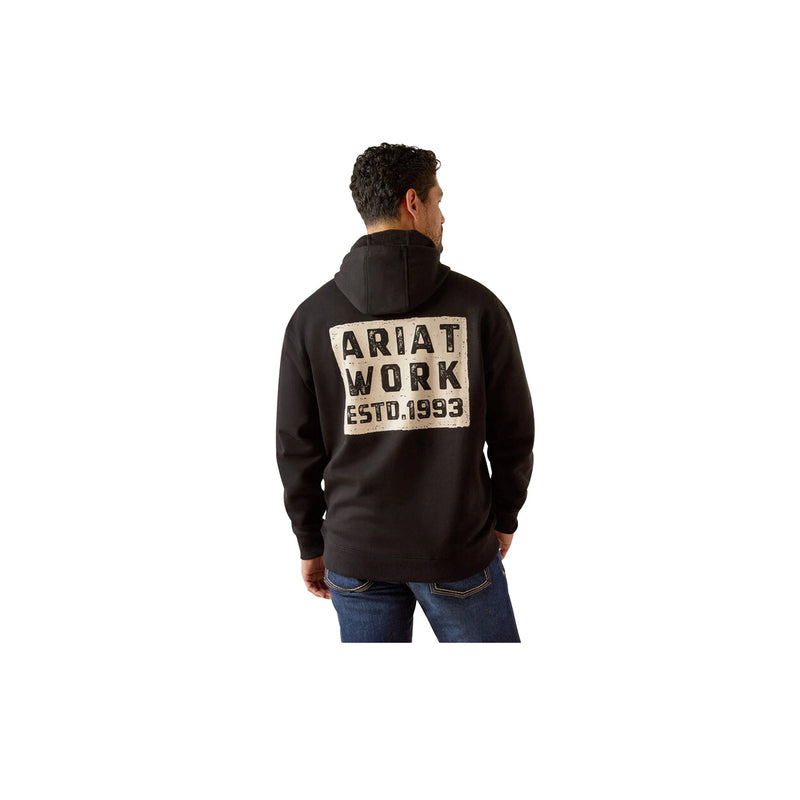 Load image into Gallery viewer, Ariat Workman Brickyard Hoodie Back View
