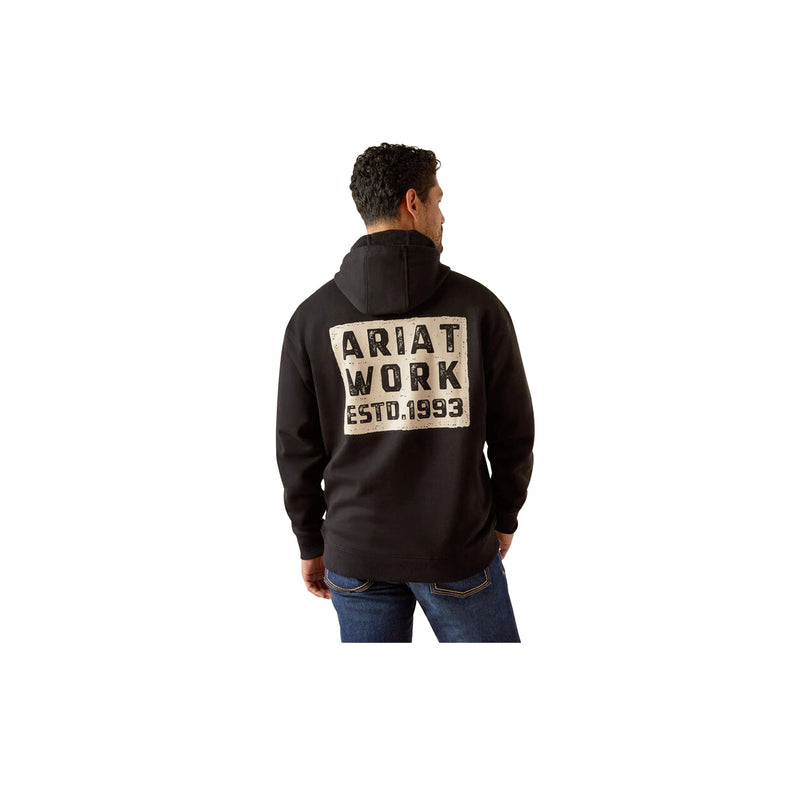 Load image into Gallery viewer, Ariat Workman Brickyard Hoodie Back View
