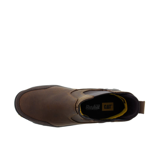 Caterpillar Threshold Rebound Chelsea Steel Toe Top View