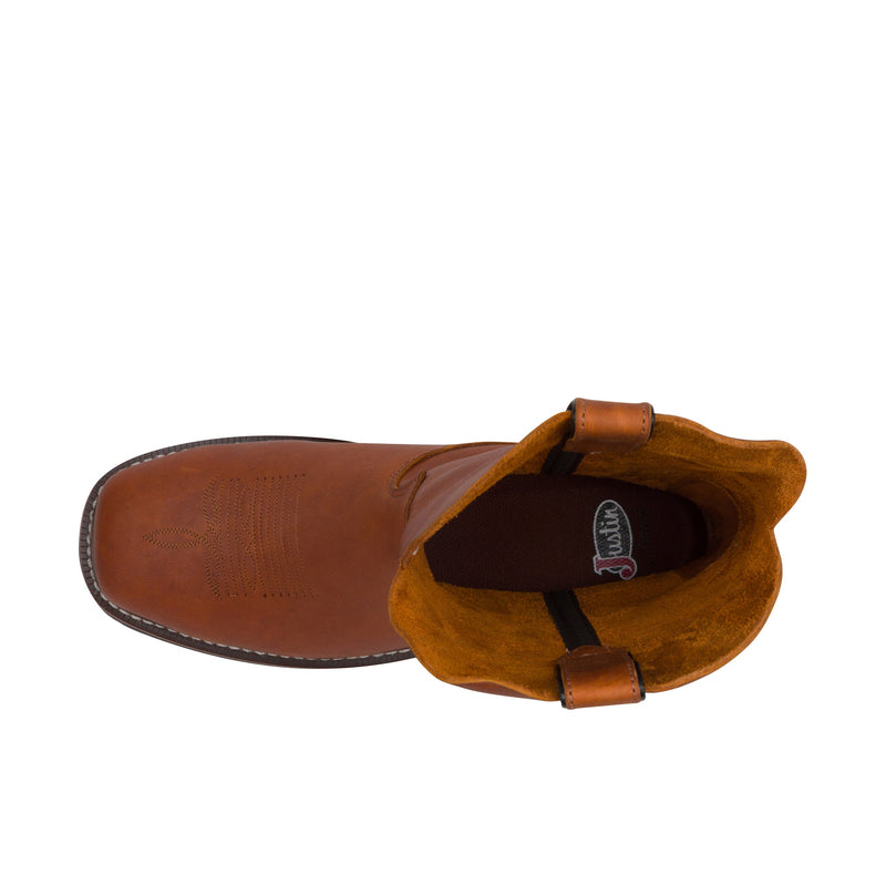 Load image into Gallery viewer, Justin Lafayette 11 Inch Square USA Steel Toe Cinnamon Brown
