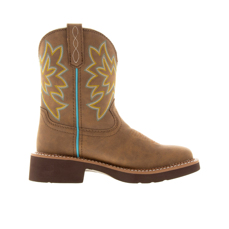 Load image into Gallery viewer, Justin Gypsy Wide Square Toe 8 Inch Inner Profile
