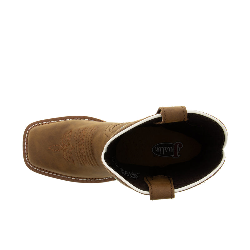 Load image into Gallery viewer, Justin Gypsy Wide Square Toe 8 Inch Top View
