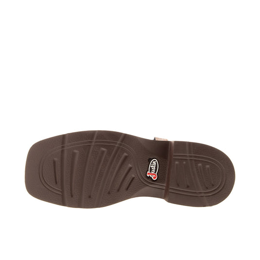 Justin Gypsy Wide Square Toe 8 Inch Bottom View