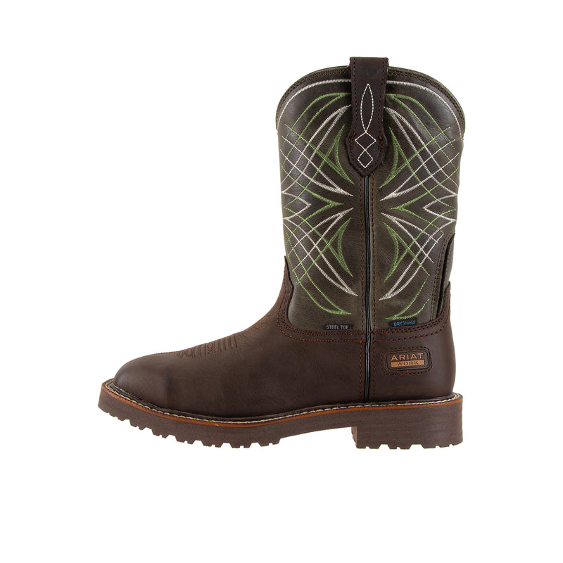 Load image into Gallery viewer, Ariat Activator H2O Steel Toe Dark Brown Green
