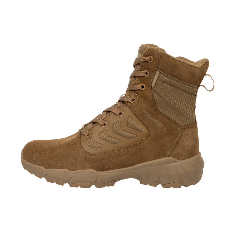 Load image into Gallery viewer, Merrell Work Fullbench Tactical 8 In Zip Soft Toe Left Profile
