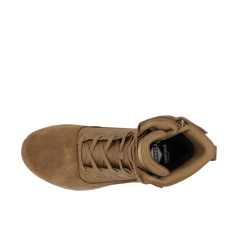 Load image into Gallery viewer, Merrell Work Fullbench Tactical 8 In Zip Soft Toe Top View
