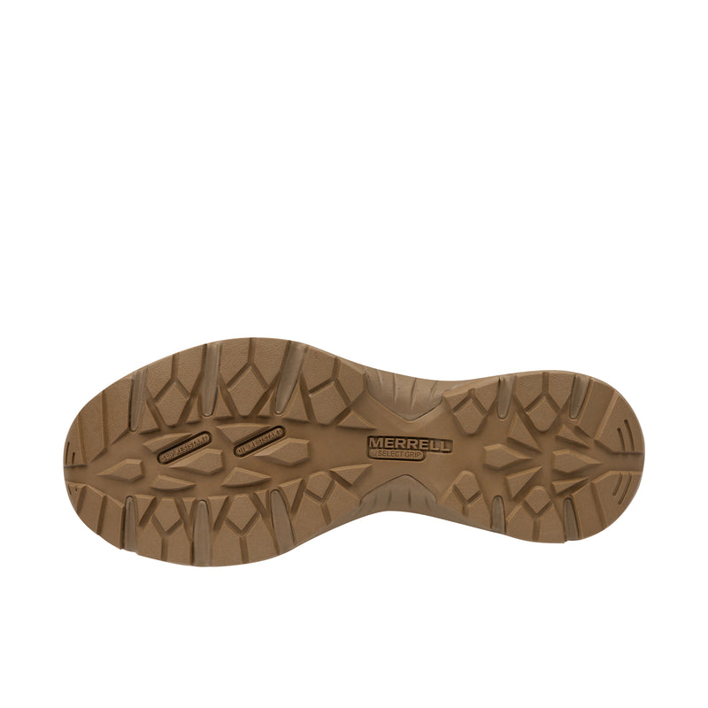 Load image into Gallery viewer, Merrell Work Fullbench Tactical 8 In Zip Soft Toe Bottom View
