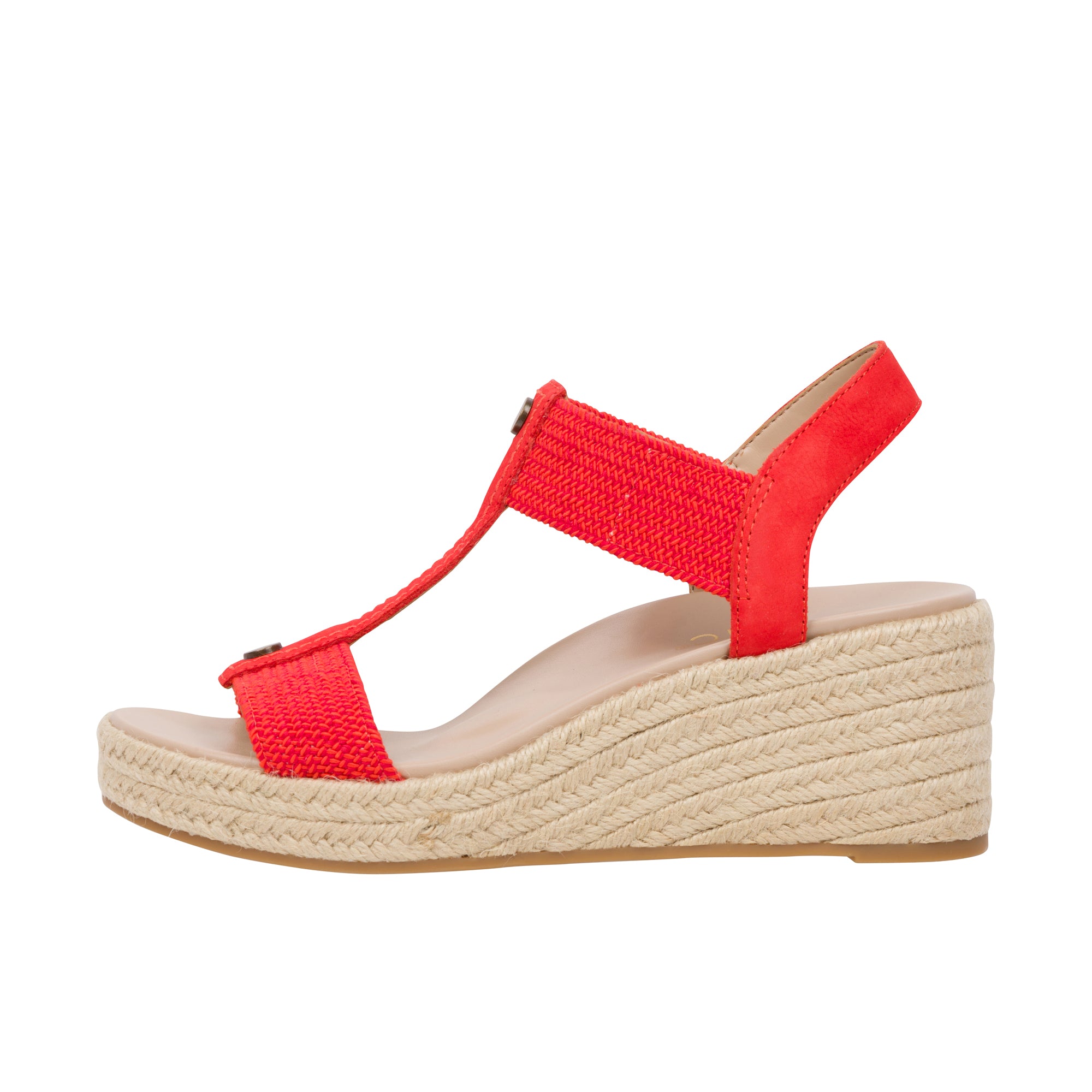 Vionic Womens Calera Wedge Cherry Tomato