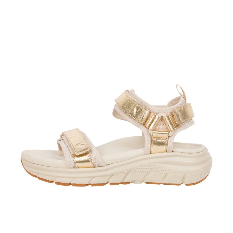 Load image into Gallery viewer, Vionic Womens Walk Max Wanderer Sandal Parchment Gold
