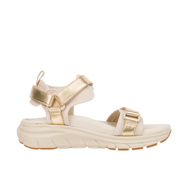Load image into Gallery viewer, Vionic Womens Walk Max Wanderer Sandal Parchment Gold
