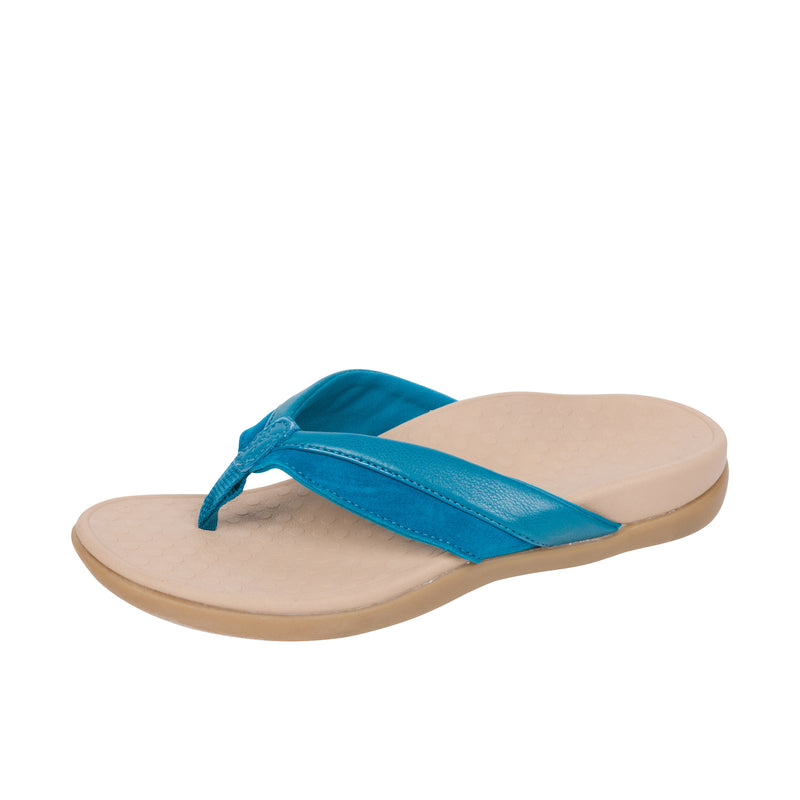Load image into Gallery viewer, Vionic Womens Shore Toe Post Sandal Celestial Teal
