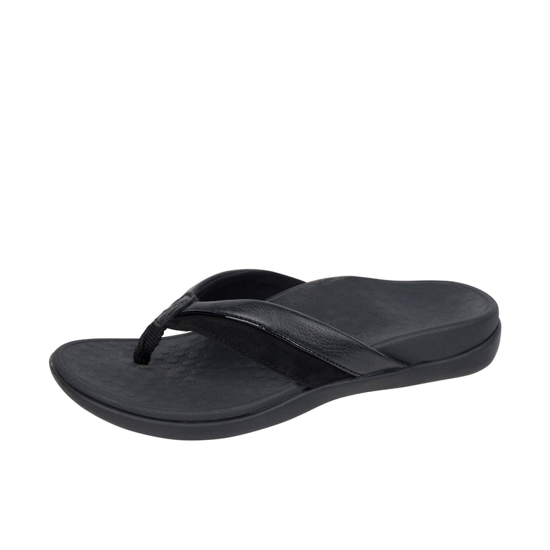 Load image into Gallery viewer, Vionic Womens Shore Toe Post Sandal Black
