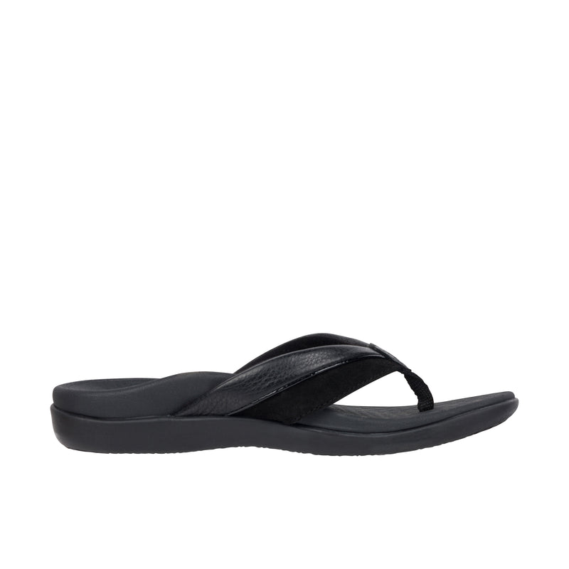 Load image into Gallery viewer, Vionic Womens Shore Toe Post Sandal Black
