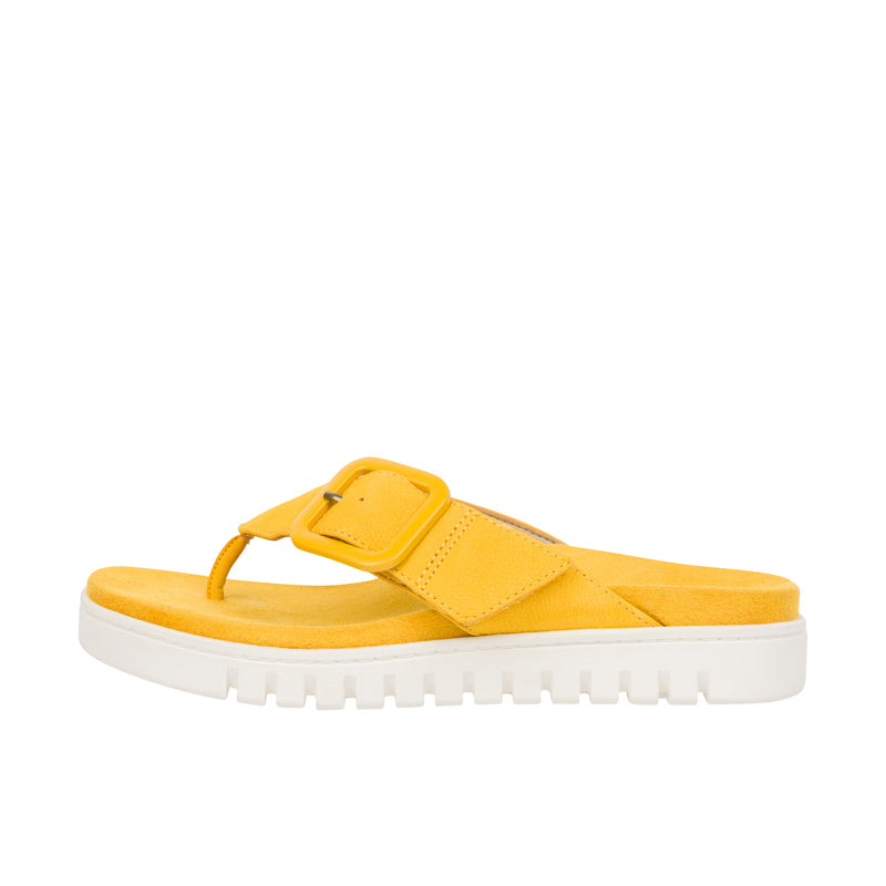 Load image into Gallery viewer, Vionic Womens Uptown Marin Toe Post Sandal Daffodil
