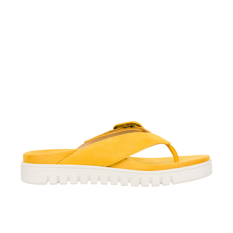 Load image into Gallery viewer, Vionic Womens Uptown Marin Toe Post Sandal Daffodil
