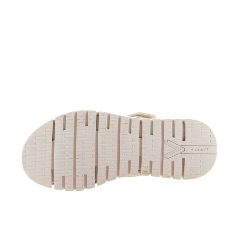 Load image into Gallery viewer, Vionic Womens Uptown Sunset Wedge Sandal Ivory
