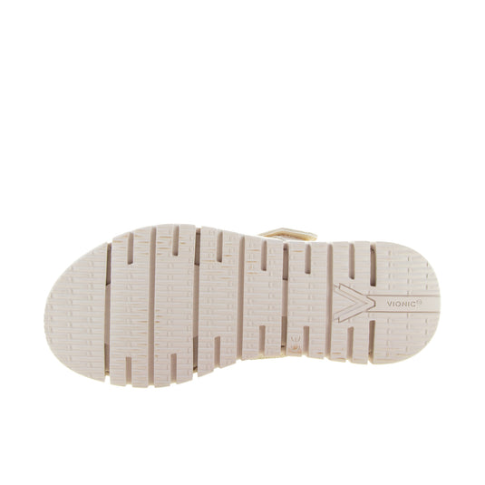 Vionic Womens Uptown Sunset Wedge Sandal Ivory
