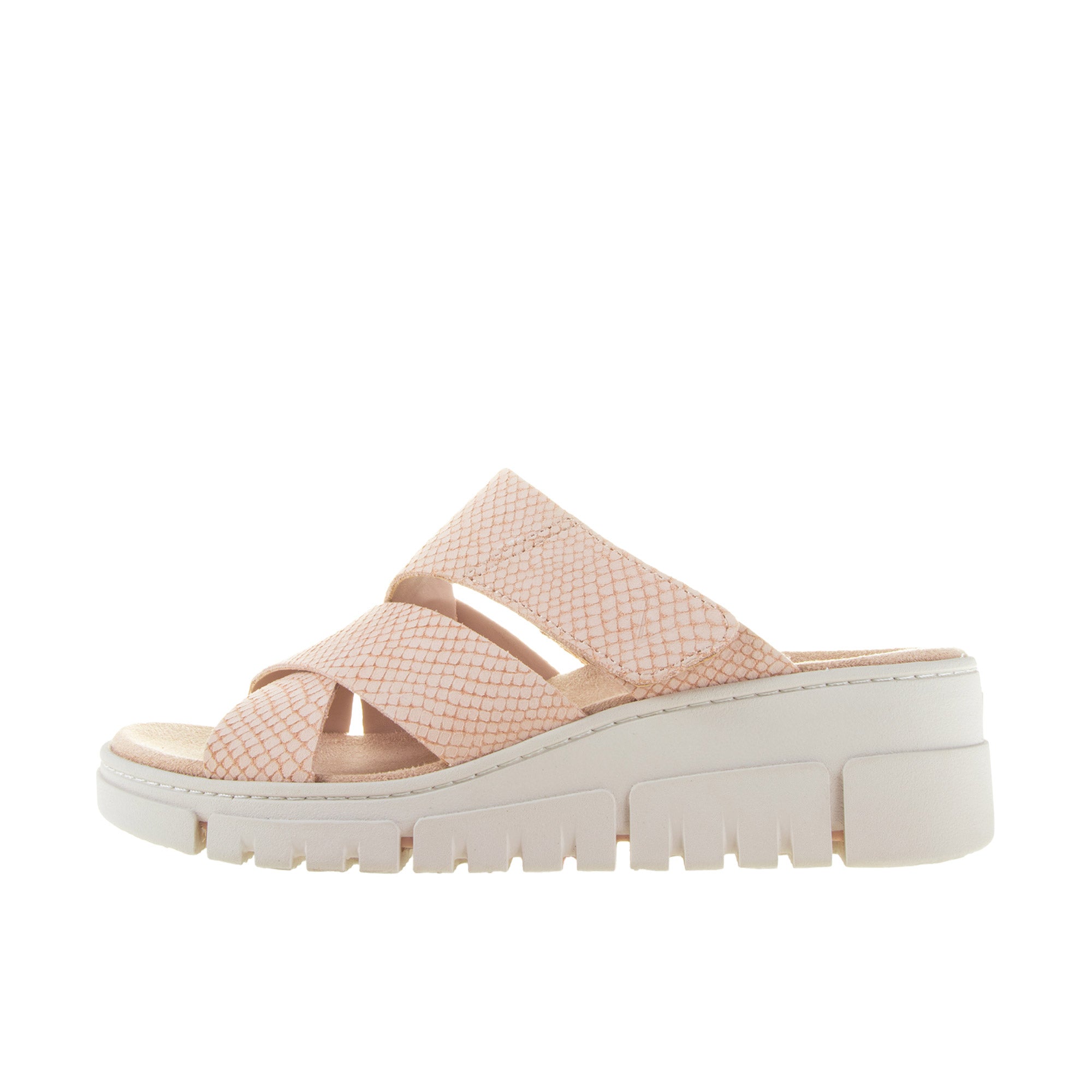 Vionic Womens Uptown Sunset Wedge Sandal Cameo Rose