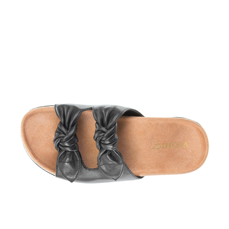 Load image into Gallery viewer, Vionic Womens Elara Slide Sandal Black
