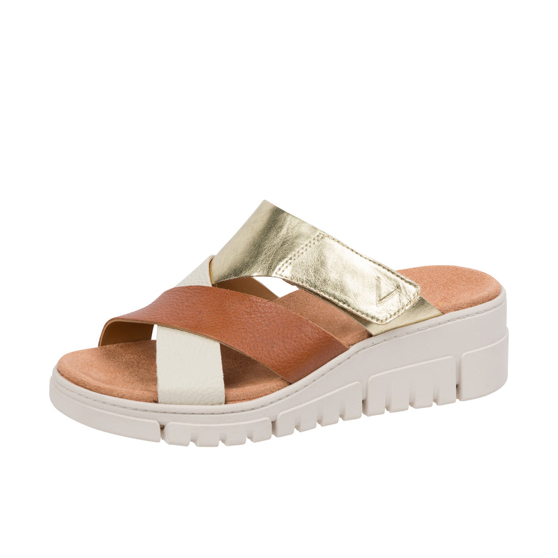 Load image into Gallery viewer, Vionic Journey Wedge Uptown Sunset Left Angle View
