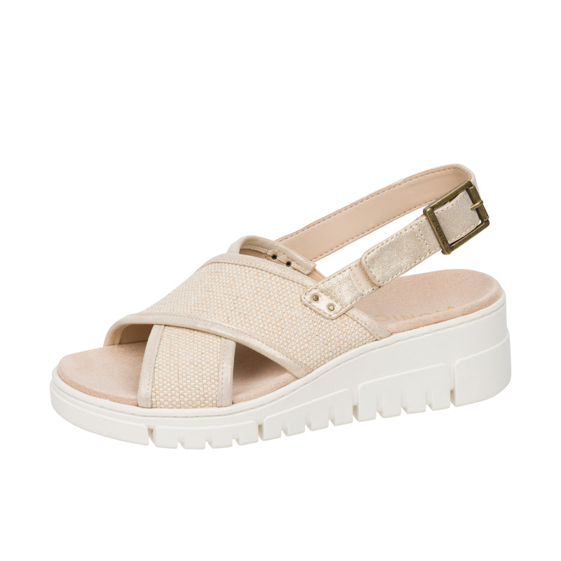 Load image into Gallery viewer, Vionic Journey Wedge Uptown Sonoma Left Angle View
