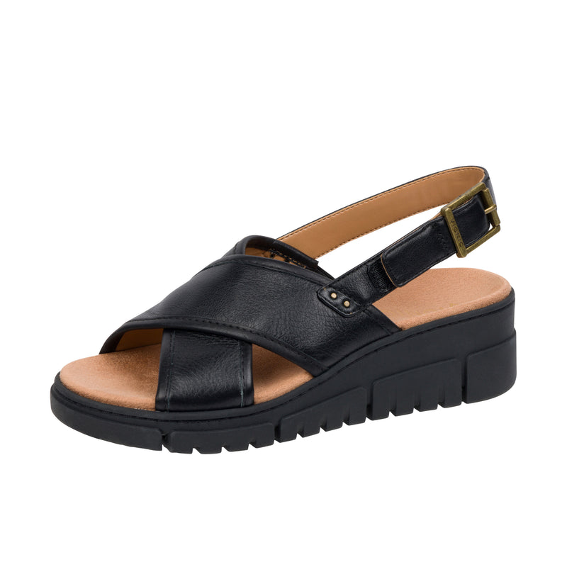 Load image into Gallery viewer, Vionic Journey Wedge Uptown Sonoma Left Angle View
