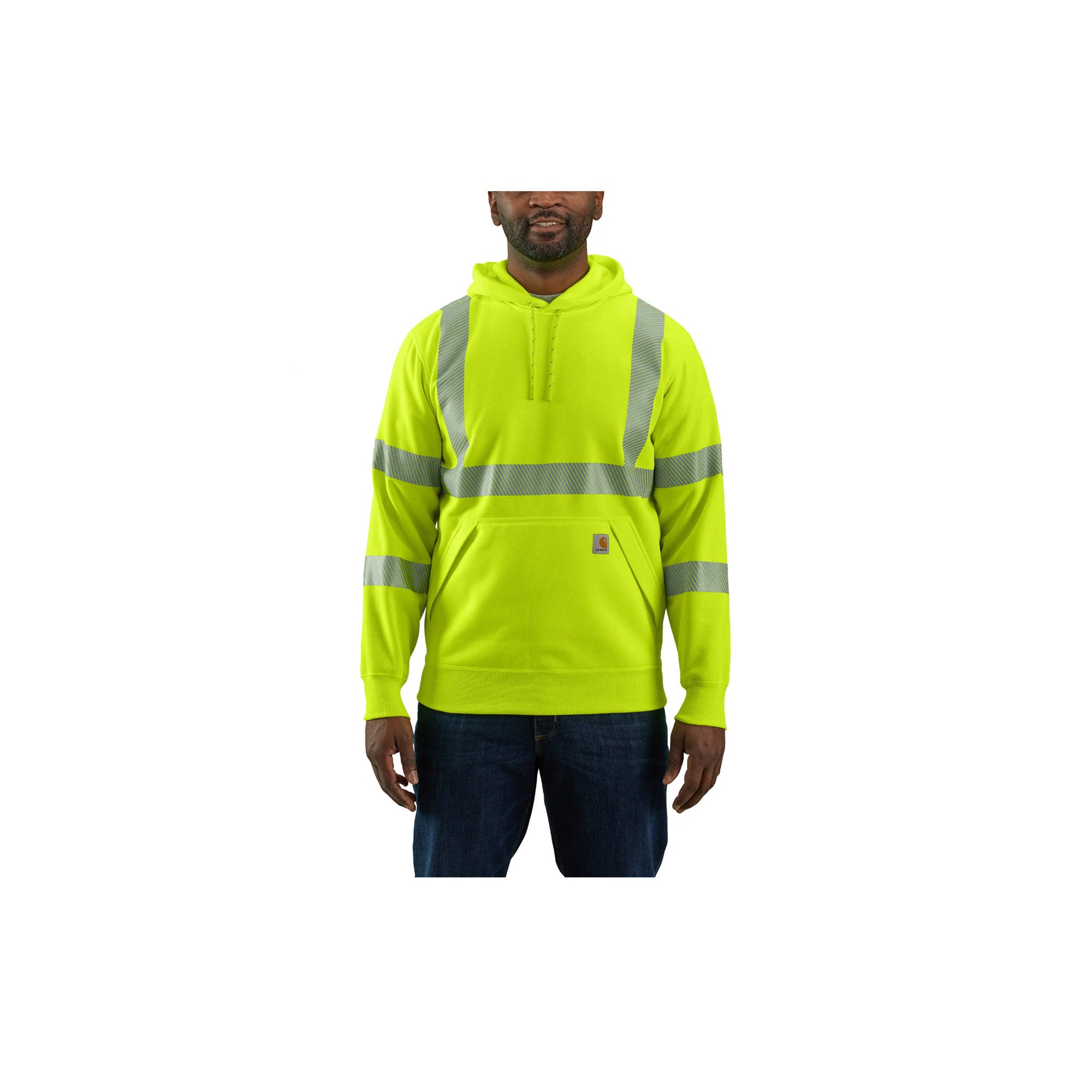 Carhartt High Visibility Rain Defender Loose Fit Class 3 Sweatshirt Brite Lime