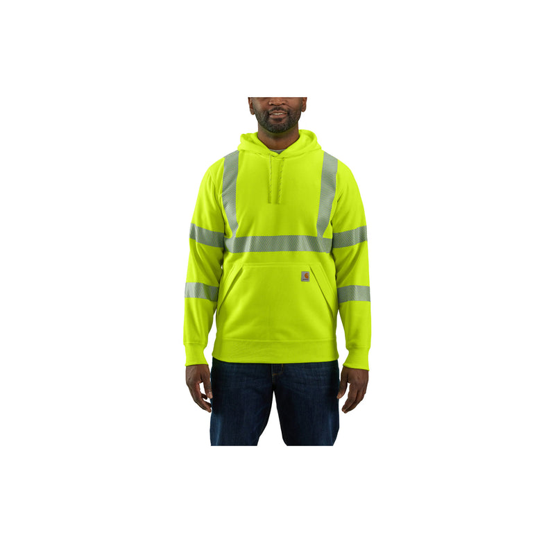 Load image into Gallery viewer, Carhartt High Visibility Rain Defender Loose Fit Class 3 Sweatshirt Brite Lime
