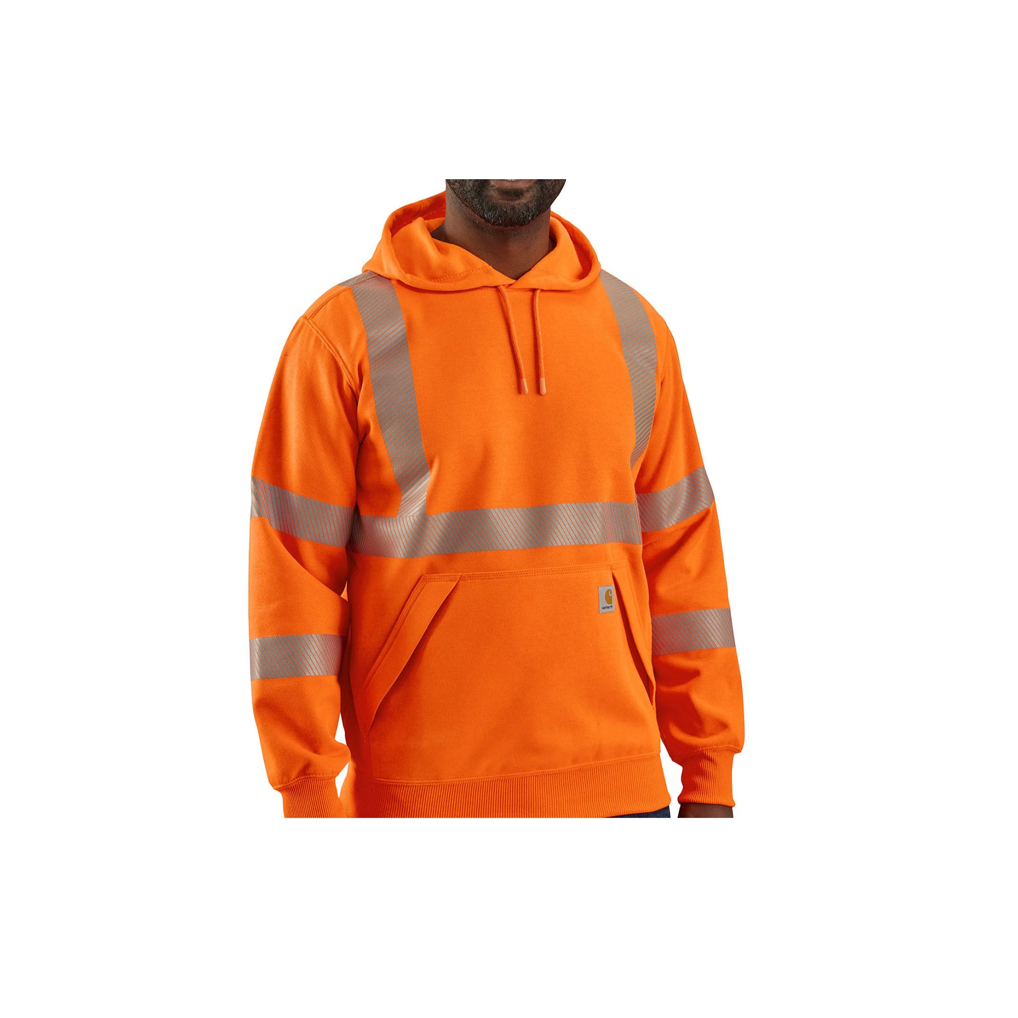 Carhartt High Visibility Rain Defender Loose Fit Class 3 Sweatshirt Brite Orange