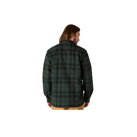 Carhartt Relaxed Fit Flannel Sherpa-Lined Shirt Jac Forestry Green